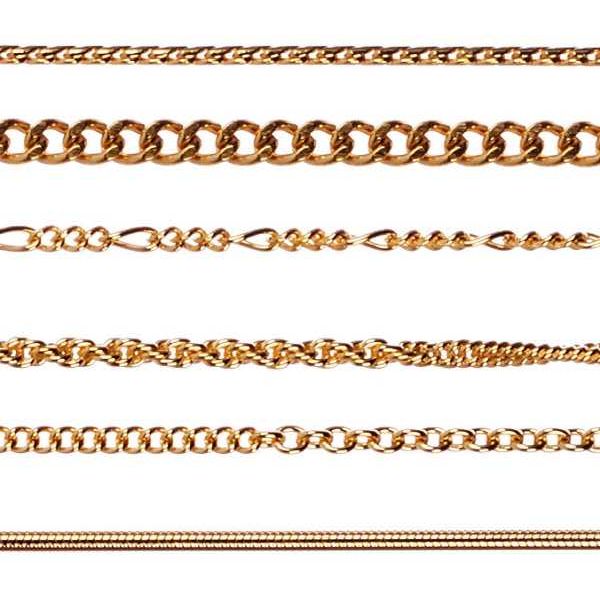 vergoldete Metallketten km2g