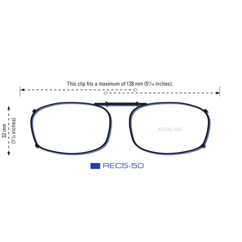 Clip-on rectangle 5