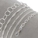 Set versilberte Ketten