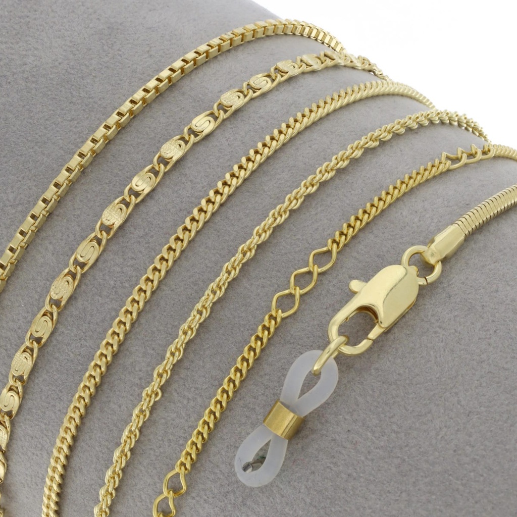 km1g classic metal chains gold