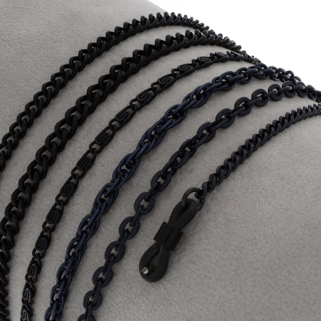 aluminium chains set black