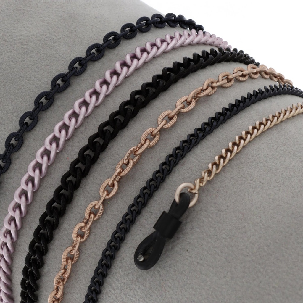 aluminium chains set black/brown