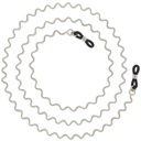 feine Metallkette weiß