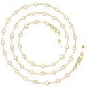 crystal stone chain gold plated