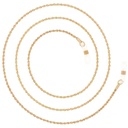 cord chain rose gold plated