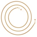 Milanese Kette rose vergoldet