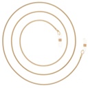 snake chain rose gold plated