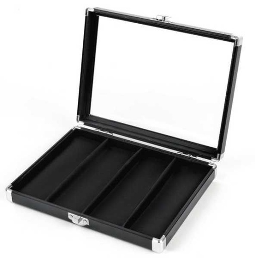 [562] 4-Slot Aluminium Koffer schwarz