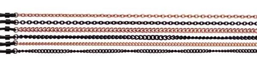 [kex5] aluminium chains set black/brown