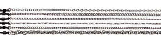[kex2] aluminium chains set silver