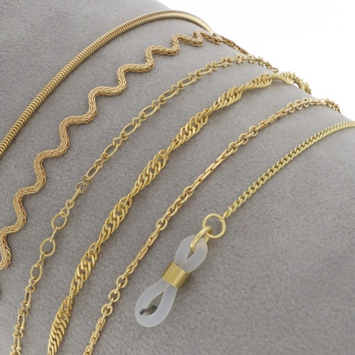 km6g feine Metallketten gold
