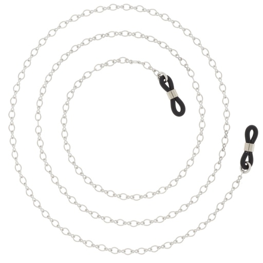 [92w] thin metal chain white