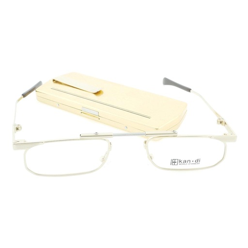 [kan02-1] Kan-Di foldable reading glass with metal case