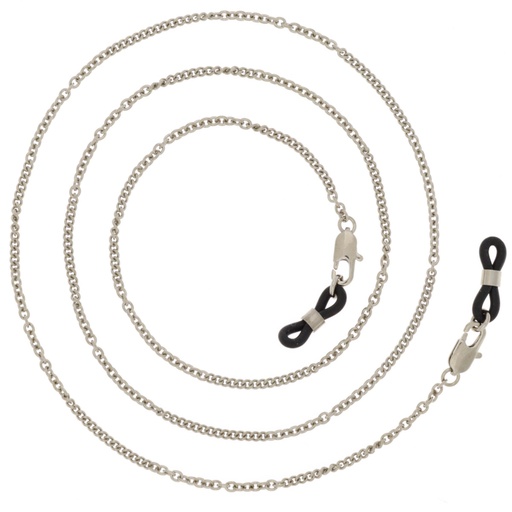[94w] classic metal chain palladium