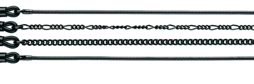[kms] metal chains black set