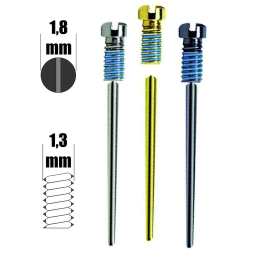 SnapIt screws 1,3mm thread H1,8mm