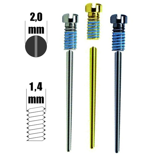 SnapIt screws 1,4mm thread H2,0mm