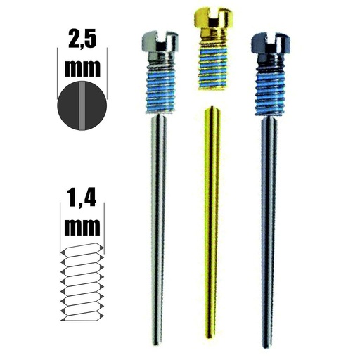 SnapIt screws 1,4mm thread H2,5mm