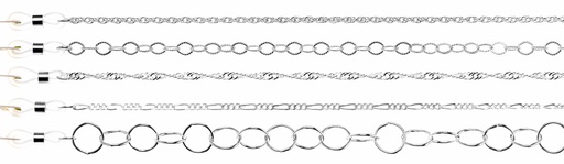 [km29] Set silber plated chains